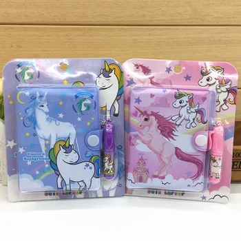 

1 Set Cute Flamingo Unicorn Family With Ballpoint Pen Notepad Diary Notebook Exercise Book Stationery School Office Supply