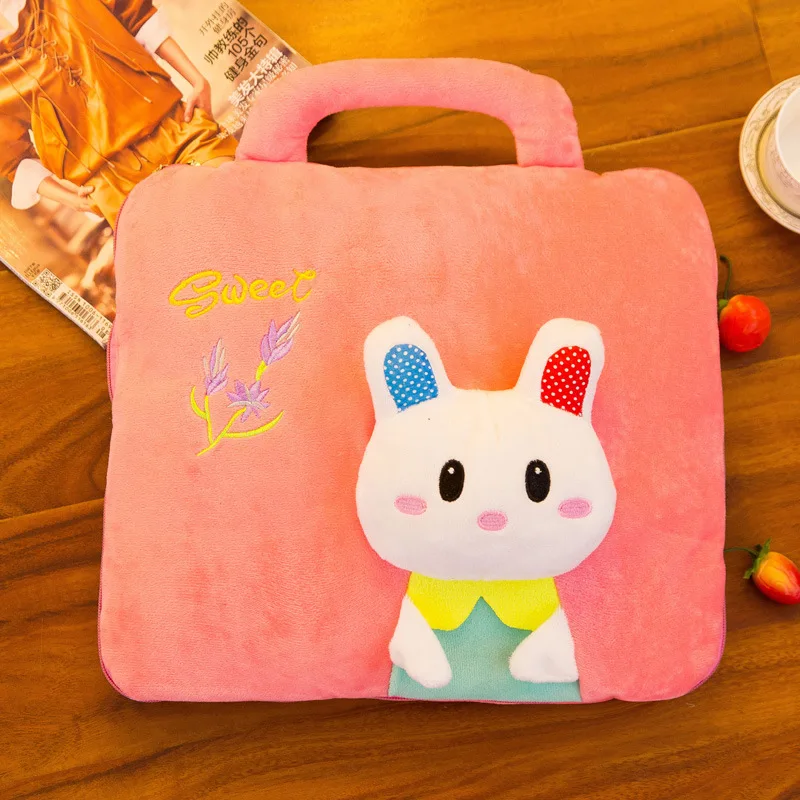 P 20styles Cartoon Animals Plush Creative Winter Soft Stuffed Plush Pillow Air Conditioning Blanket Inside Sofa Back Cushion Doll - Цвет: P