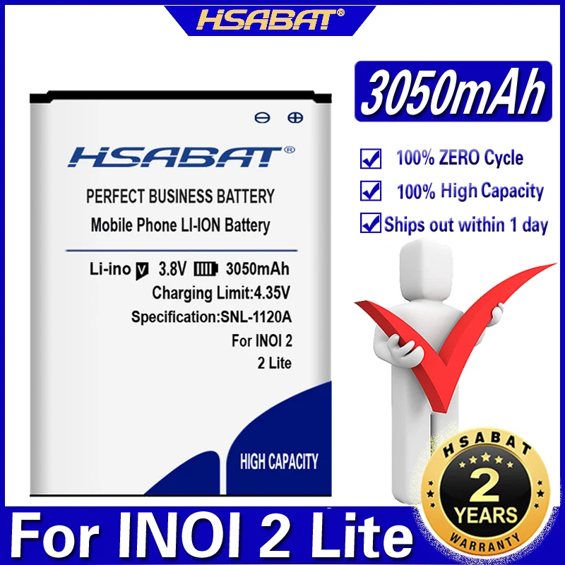 Аккумулятор HSABAT 3050 мАч для INOI 2 Lite INOI2 Lite|Аккумуляторы мобильных телефонов| |