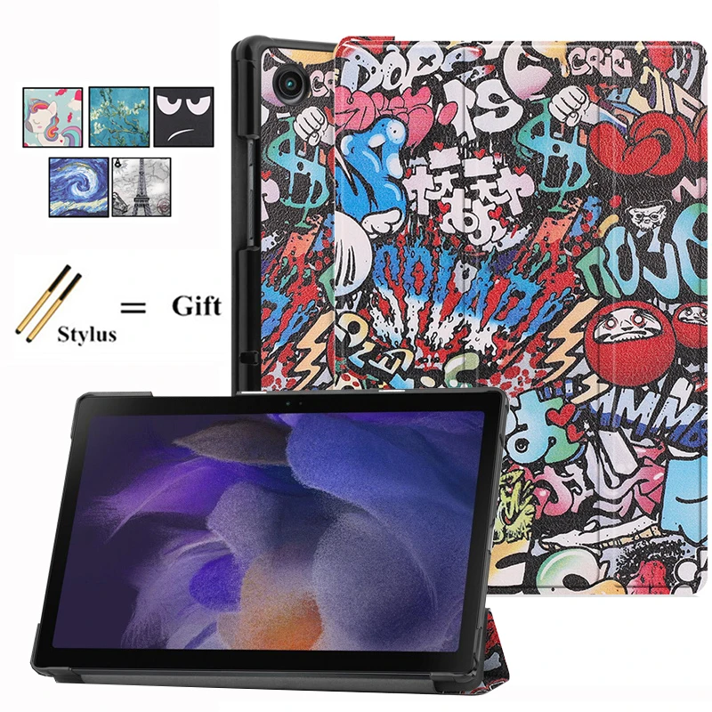 Coque Per Samsung Galaxy Tab A8 2021 X200 X205 Tablet Smart Trifold Custodia Per Sm-X200 Galaxy Tab A 8 10.5 "Con Auto Wake