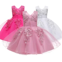 Платье принцессы с бабочками для девочек; летнее платье-пачка на свадьбу, день рождения, вечеринку для девочек; Детский костюм; подростковый Выпускной дизайн