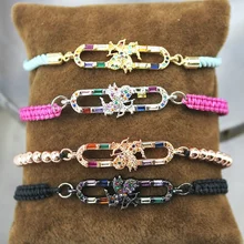 10 шт./лот, дизайн, цветной Угловой соединитель, cz браслет, покрытый кубическим цирконием, популярный браслет, дешево, опт