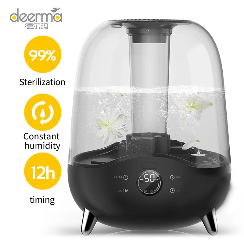 Deerma humidifier Air humidifier household humidifier bedroom living room dual purpose Mini germicidal humidifier dem-f327