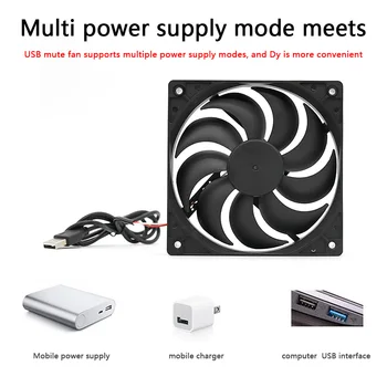 

5V USB Computer Chassis Cooling Fan Wireless Router Set-top Box Mute Cooler for all kinds of router TV