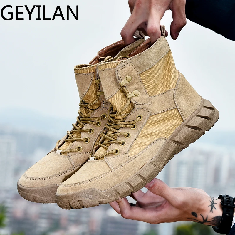 

Unisex Genuine Leather + canvas Outdoor Snow Boots With Fur Anti-slip Rubber Ankle Casual couples Shoes Men Hombre Footwear