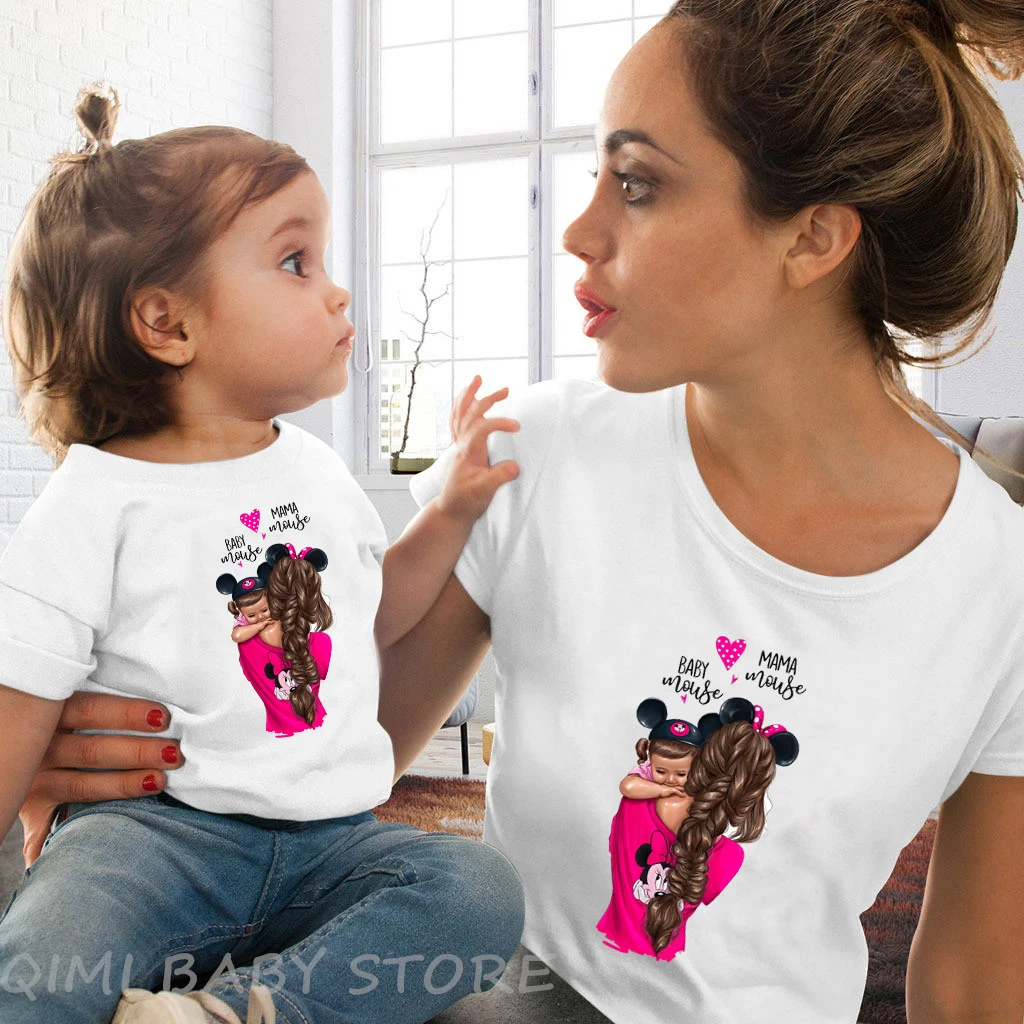 Одежда «Мама и я», футболки для мамы и дочки, мама дочь семья, одинаковые футболки, Рождественская летняя рубашка, милые мини футболки, Забавные топы - Цвет: A3-White