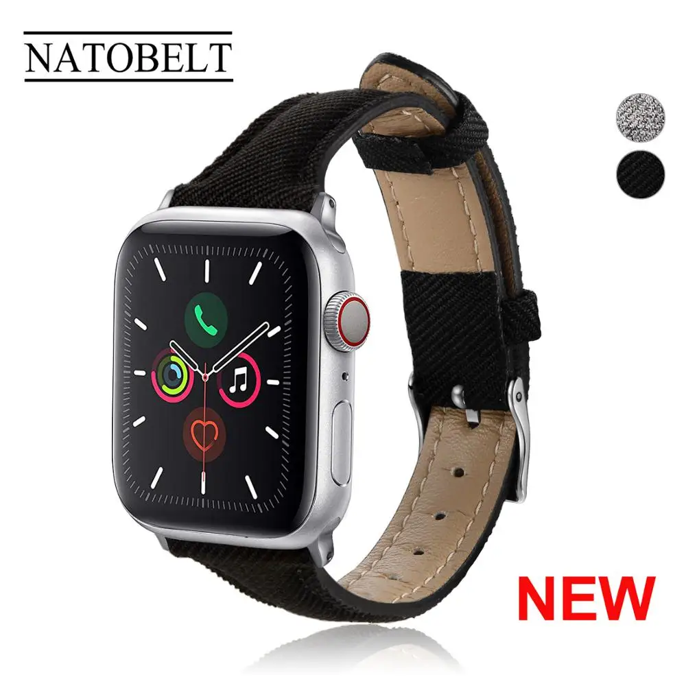 

2020 New Design Leather Strap For Apple watch Band 44mm 40mm iWatch Band 38mm 42mm Slim Watchband Bracelet Apple watch 5/4/3/2/1
