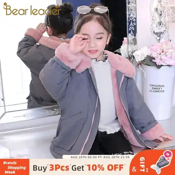 

Bear Leader Kids Winter Coats 2020 New Baby Girls Young Jackets Fashion Parkas Coats Long Suits Warm Soft Children Clothing