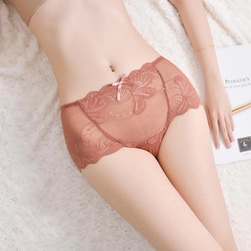 

Women Panties High Waist Lace Underpants Butt Lift Up Underwear Plus Size Amazing Sexy Pantys Invisible Seamless Briefs M-XL