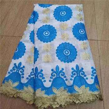 

Latest Party Swiss Voile Lace Fabric Embroidery African Cotton Lace Cloth NCH97(5Yards/Lot)