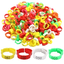 Кольцо для ног птицы, регулируемый размер, 100 шт.