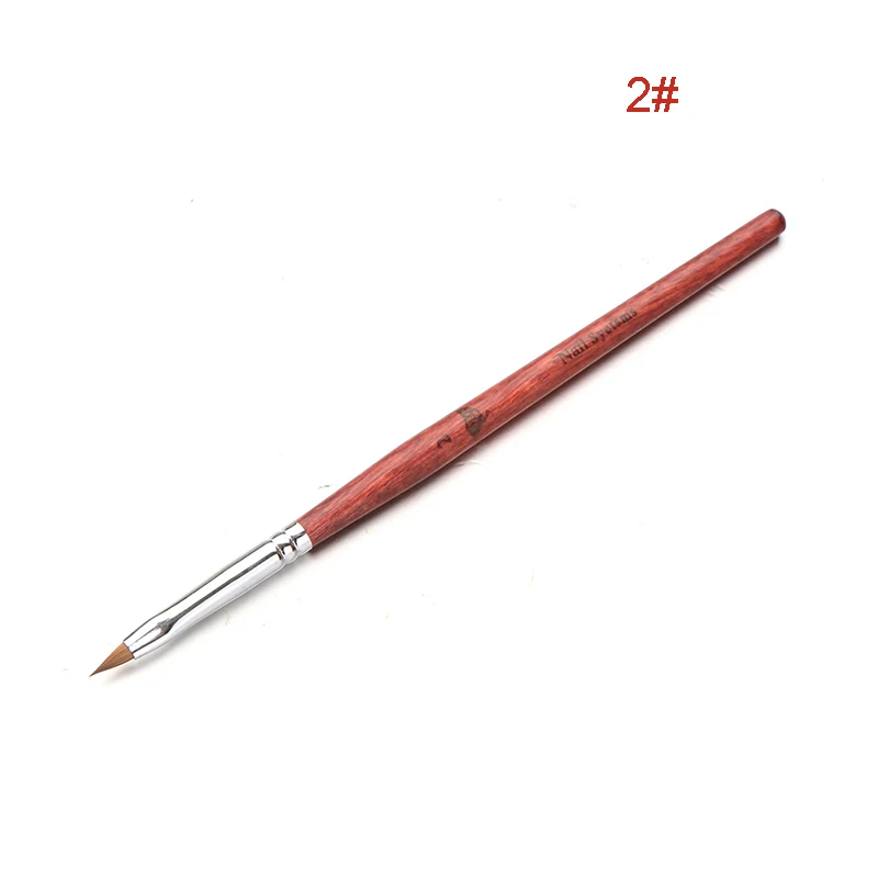 Nail Art Pen Nail Design Crystal Flower Painting Manicure Tool Wooden Handle V9-Drop