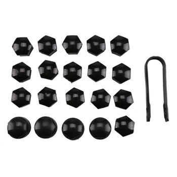 

20pcs Durable Car Cap Anti-theft Nut Covers Wheel Hub Dust-Proof Bolt