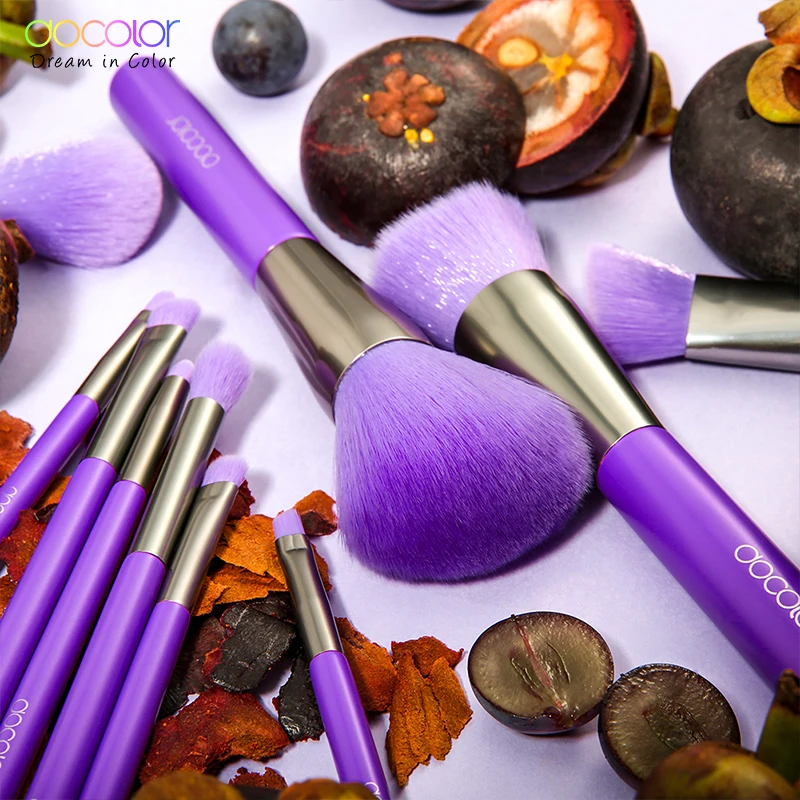10Pcs Neon Makeup Brushes Powder Foundation Eyeshadow Professional Make Up Brushes Set Hair Synthetic Cosmetics Brush