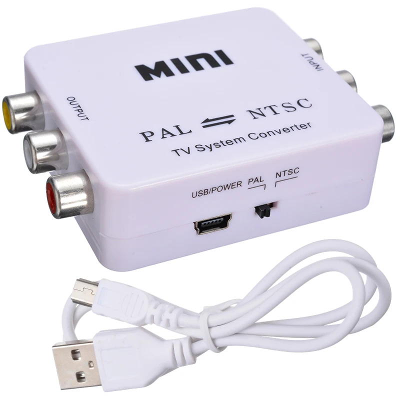 Новое поступление PAL/NTSC/SECAM к PAL/NTSC Мини двунаправленная ТВ система конвертер