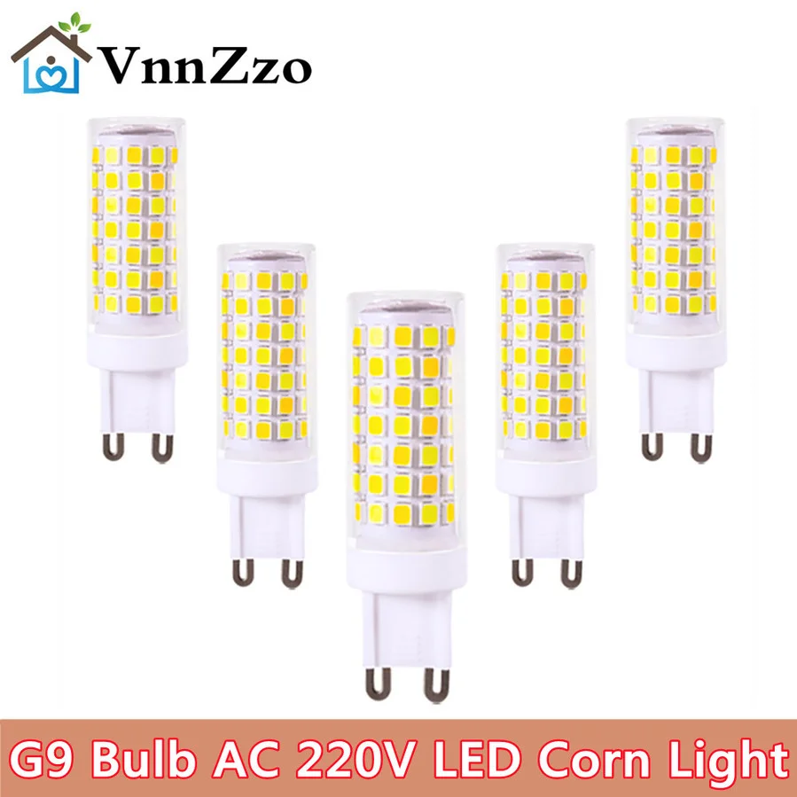 G9 Chandelier 3W 5W 7W Home No Flicker G9 Bulb AC 220V LED Corn Light 2835SMD Chip LED Candle Lamp Energy Saving Bombillas