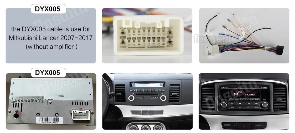 Discount For Mitsubishi Lancer 10 Evo EX 10 GaLant Fortis Ispira 2007 2008 2009 2010 2011 2012 2013 2014 2015 2016 2017 Car Stereo Radio 1