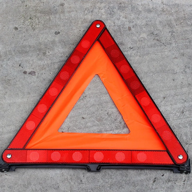 Автомобильный треугольник светоотражающий дорожный аварийный авариПредупреждение ющий знак безопасности 42*42*42 см автомобильные аксессуары красный предупреждающий знак автомобиля