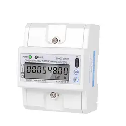 Мульти-функциональные однофазный или 3 фазы 4 провода 5-100A 230V электросчетчик переменного тока Электрический счетчик потребления монитор DIN