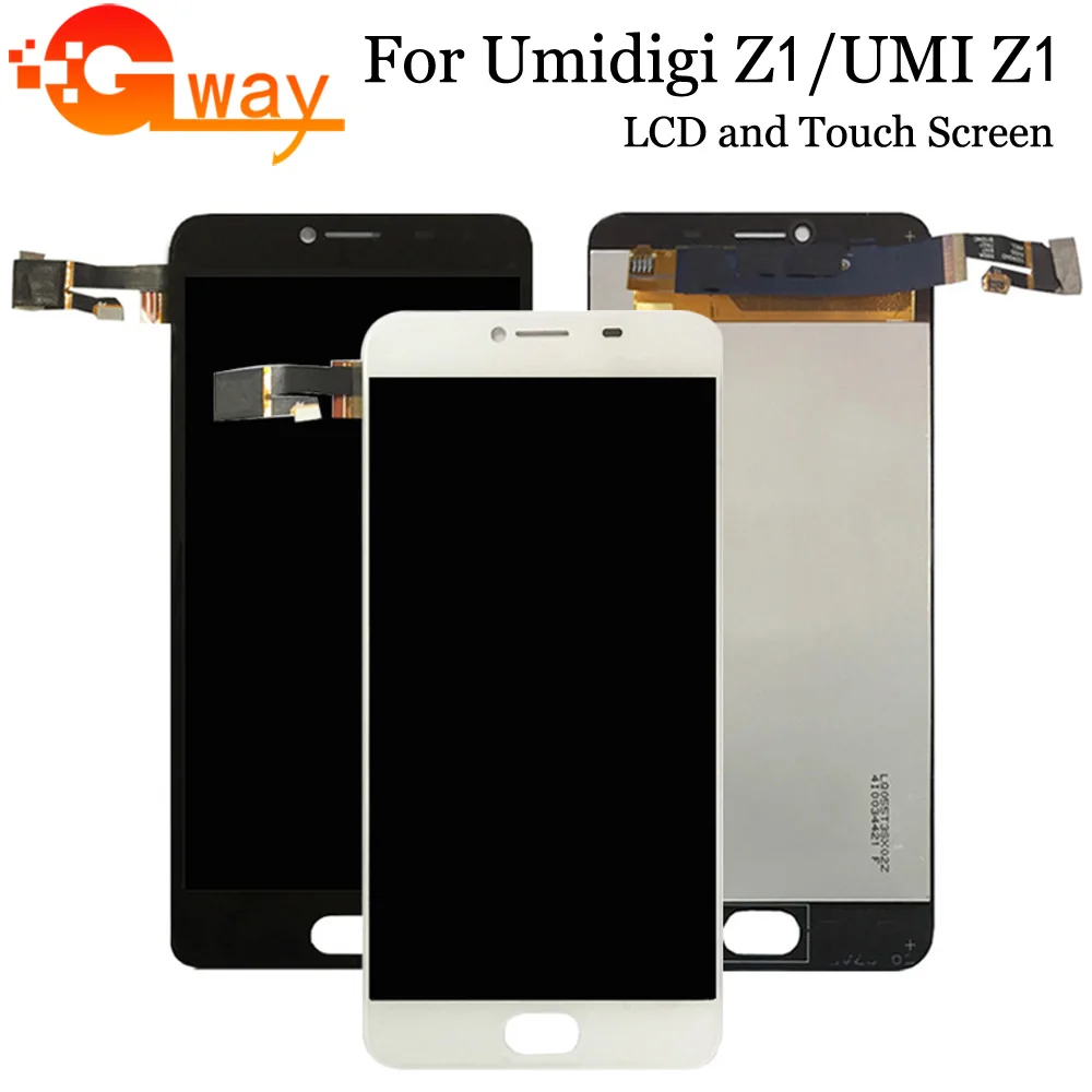 

Black/White For Umidigi Z1 LCD Display+Touch Screen 100% Tested For UMI Z1 LCD Digitizer Glass Panel Replacement +tools+adhesive