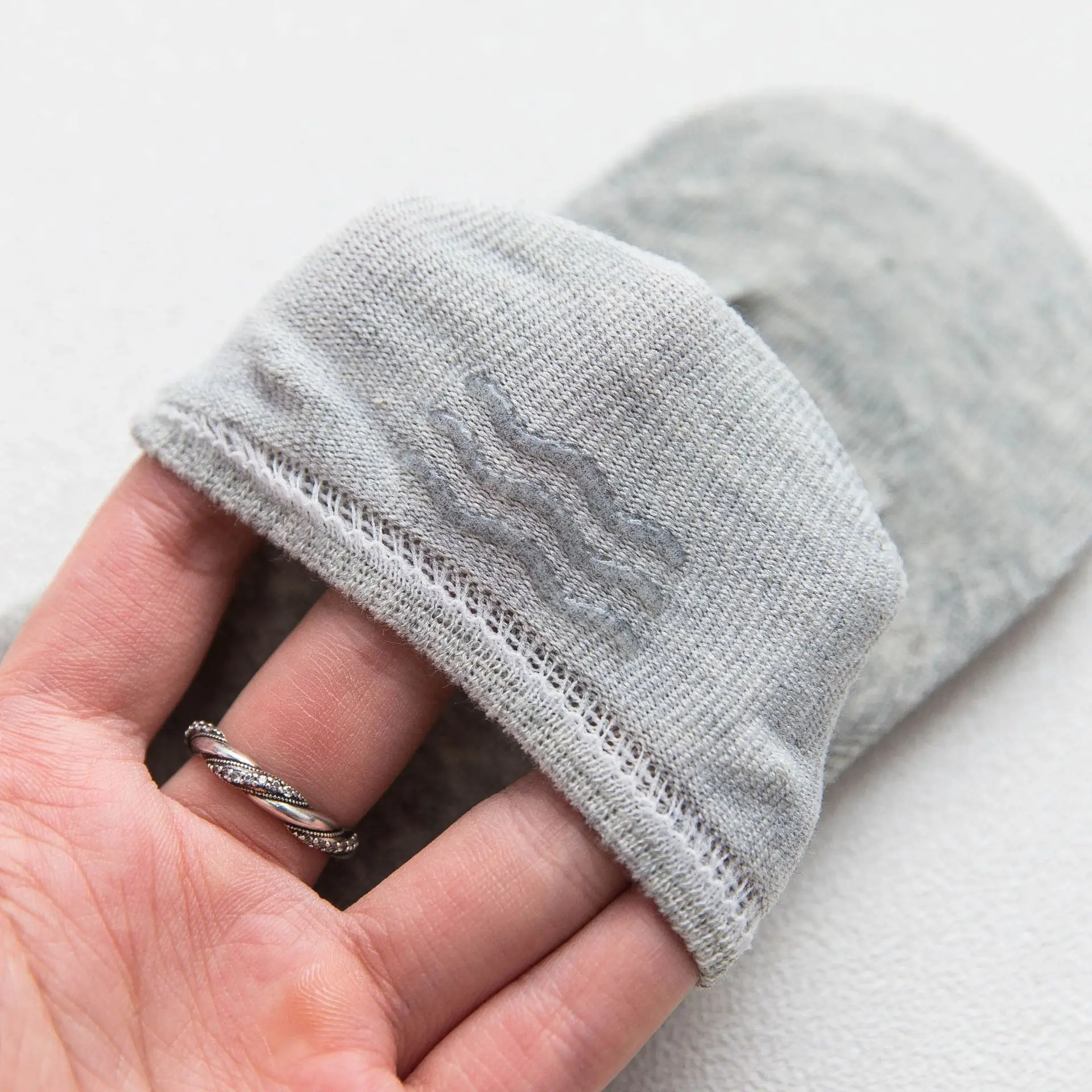 5 Pairs Spring Summer Shallow Invisible Men Ankle Socks Pure Color Non-Slip Cotton Comfortable Breathable All Code Fashion