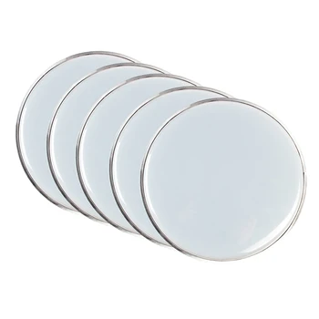 

5pcs 8inch Banjolele Head Skin For Banjo Snare Drum DIY Accessories White