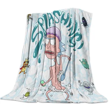 

Bath Brush Man Blue Soap Cap Throw Blanket Sofa Bed Throw Blanket Kid Adult Warm Blanket for Beds Coral Fleece Fabric