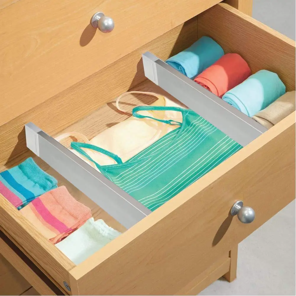 Stacked Drawer Separator Expandable Drawer Dividers Spring Loaded