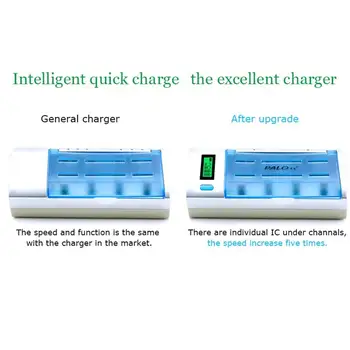 

Universal LCD Smart Charger For 9V AA AAA C D Ni-MH Ni-CD Rechargeable Battery L