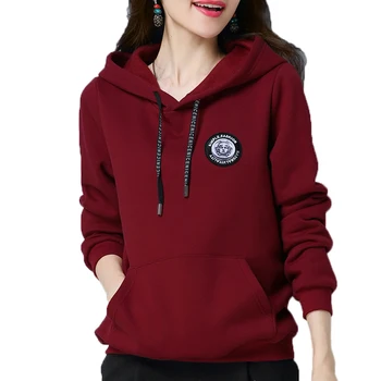 

2020 Spring and Autumn New Women's Sweatshirts Casual Wild Hooded Jacket Women Pullover Loose Cotton Coat Top