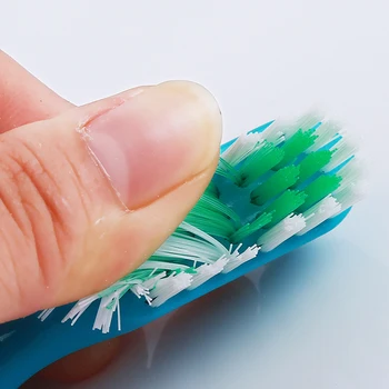 

T-shape Dual Heads False Teeth Brushes Denture Dedicated Brush Toothbrush Gum Cleaner For Men Women 2020 Blue White Color