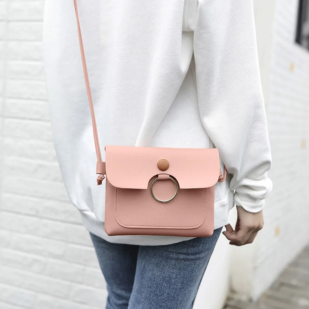 

Women Messenger Bags Woman Bag 2019 Famous Brands Women Fashion Solid Cover Lock Shoulder Crossbody Phone Beach Bag Sac #YY