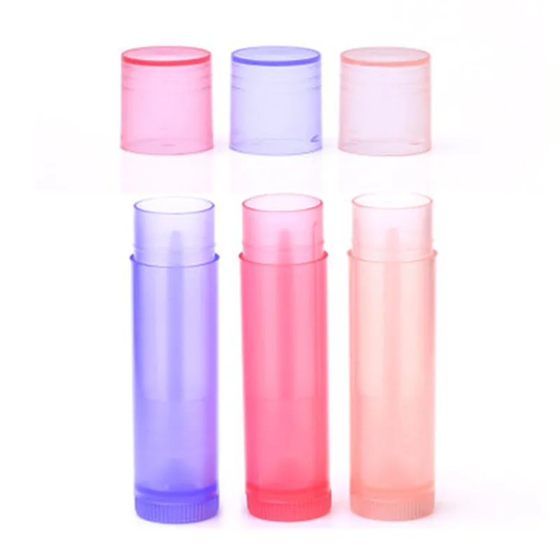 5Pcs/lot 5ml Lipstick Tube Lip Balm Containers Empty Cosmetic Containers Lotion Container Glue Stick Clear Travel Bottle