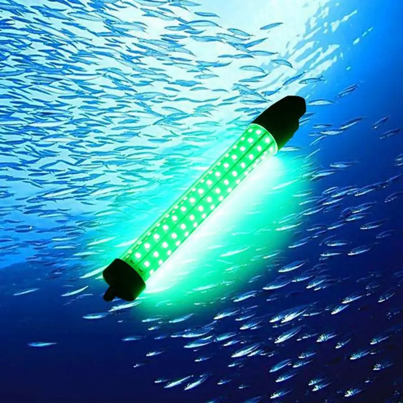 Top-10W зеленый рыболовный светильник 12v подводный светодиодный ночник для сбора рыбы