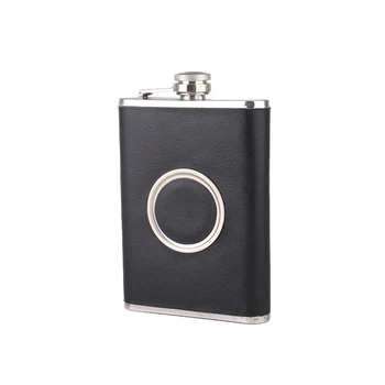 

8 Oz Travel Picnic Whisky Bottle Outdoor Portable With Shot Glass Hiking Stainless Steel Camping Hip Flask Wine Collapsible