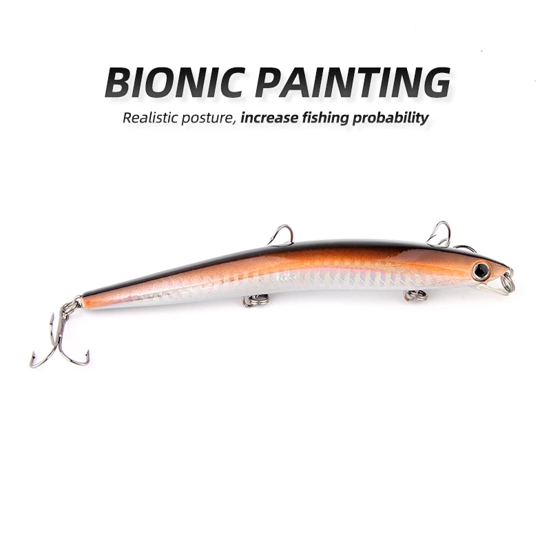 ARDEA Minnow fishing pesca artificial bait 130mm 14g long cast floating wobbler jerkbairt hard bait seabass fishing winter lures