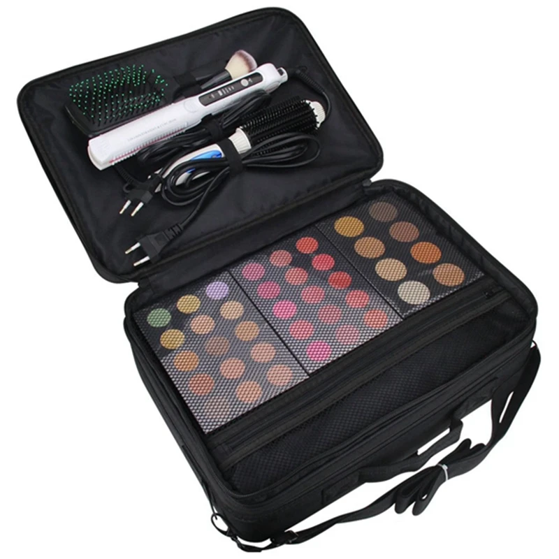 ABUI-Professional Makeup Storage Bag Large Capacity Waterproof Portable Makeup Beauty Nail Kit
