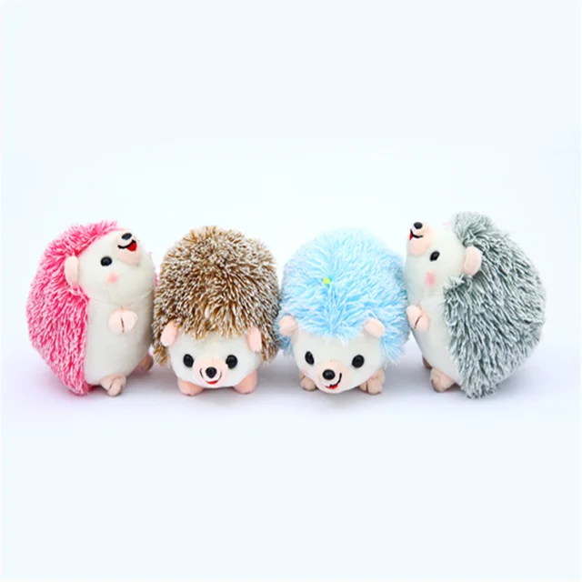 10CM Kawaii Hedgehog Animal Plush Stuffed Toy Dolls Key Chain pendant YT