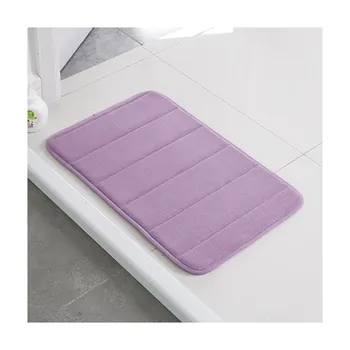 

Purple Bathroom Absorbent Floor Pad Home Tatami Soft Coral Velvet Chair Mat Garden Kneeler Bedroom Antiskid Door Hall Carpet