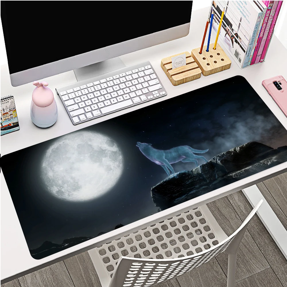 

Wolf Light Forest Wild High Quality Laptop Gaming Mice Mousepad Size for Deak Mat for overwatch/cs go/world of warcraft