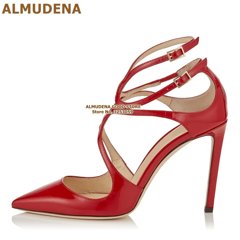 JC漆皮交叉带尖头单鞋 (15)