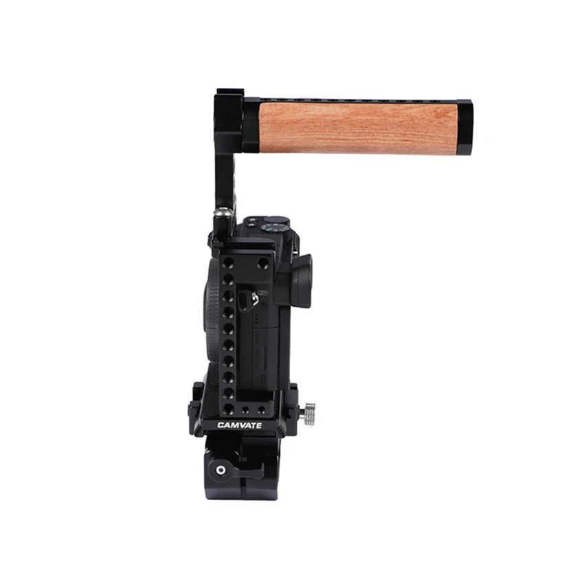 CAMVATE камера Полная Клетка с Manfrotto QR пластины и 15 мм Railblock и верхней ручкой для A6000 A6300 A6400 A6500 A6600 4K