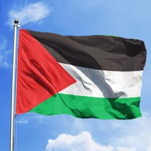 Flaglink 90*150cm PLE PS Gaza flaga palestyny palestyńskiej flaga do ogrodu dekoracja na imprezę halloweenową tanie i dobre opinie CN (pochodzenie) POLIESTER Flaga narodowa Wiszące Z tkaniny Super-Tex Ployester PRINTED AS026 NONE Palestine Flag Flag Decoration