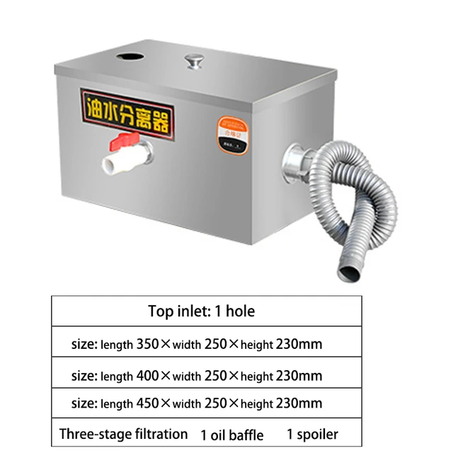 Kitchen Using Portable Stainless Steel Grease Trap for Water and Oil  Separator - China Grease Trap and Portable Grease Trap price