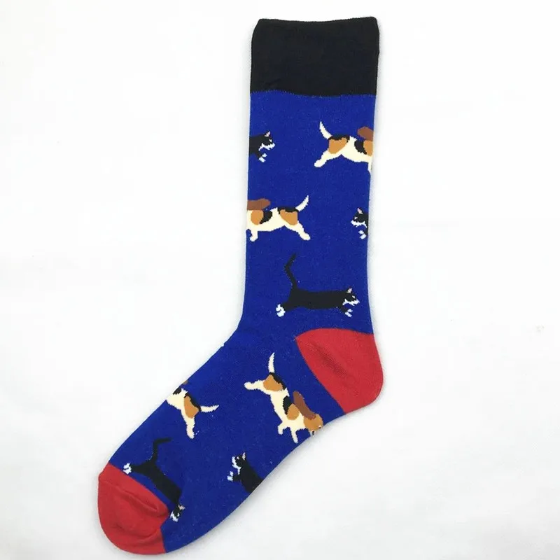 Novelty-Happy-Funny-Men-Graphic-Socks-Combed-Cotton-Beer-Shark-Cock-Alien-Head-Dog-Fish-Penguin(18)