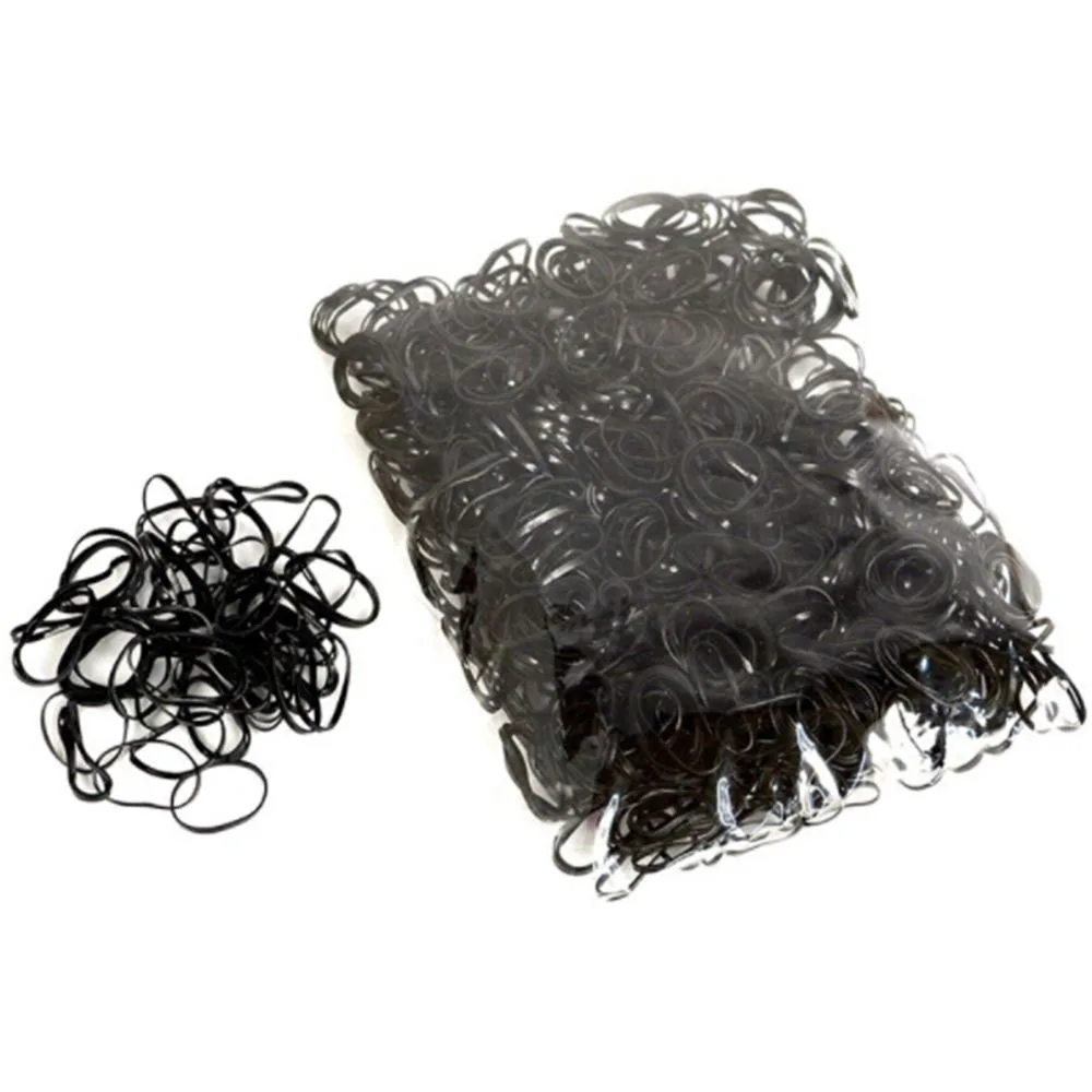 1000 шт./пакет ребенок резинки для волос ТПУ Одноразовые эластичные ленты для волос для девочек хвост держатель резинки для волос аксессуары - Цвет: A(1000Pcs)