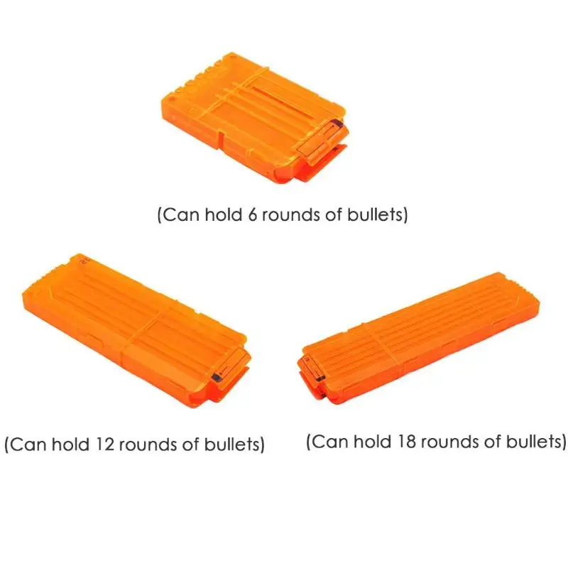 6-18 оранжевый Перезагрузка клип для журналов круглый Дартс Замена игрушечный пистолет обойма для мягких пуль для Blaster arma de brinquedo