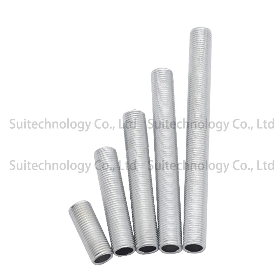 Description Picture 4 of item2pcs M10 Full Tooth Screw Hollow Straight Tube Pole Diameter 10mm Outer Tooth Galvanized Lamp Lamp Chandelier LED Accessories