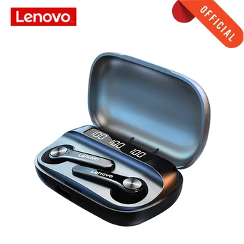Lenovo Bluetooth 5.0 Headphone Wireless Earphone QT81 Stereo Sound Headset Touch Button with 1200mAh Charging Case Mobile power