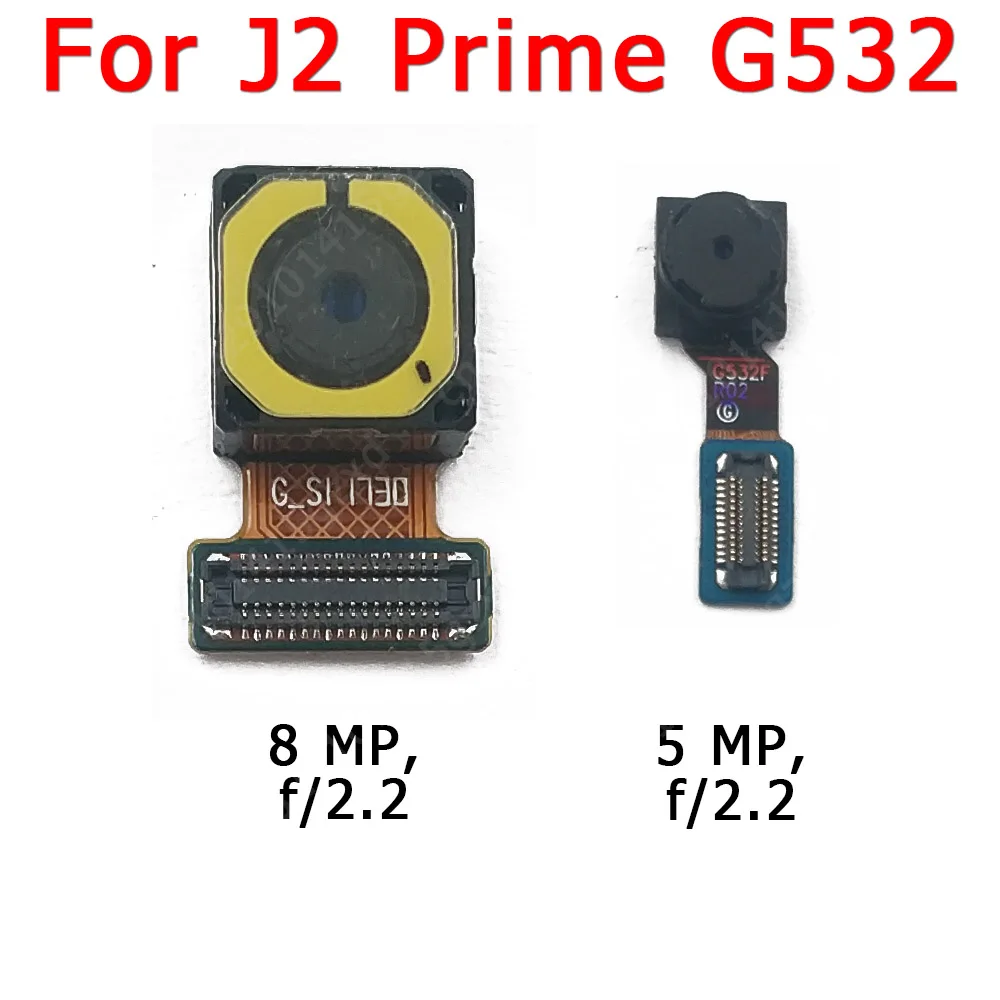 Original Front Rear Back Camera For Samsung Galaxy J2 Core Prime J2 Pro 18 Main Facing Camera Module Flex Replacement Parts